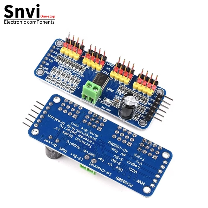 Snvi PCA9685PW 16-Kanal 12-Bit PWM/Servo-Treiber-I2C-Schnittstelle PCA9685 Modul Raspberry Pi Shield Modul Servo Shield