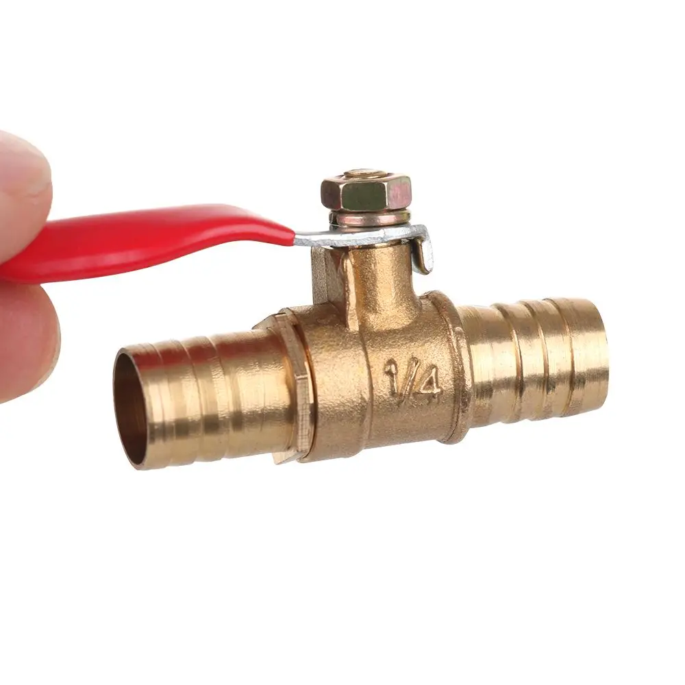 1Pc Ball Valve Professional Water/Air Gas Fuel Line Shut-off Ball Valve Pipe Fittings Thread Connector For Hose