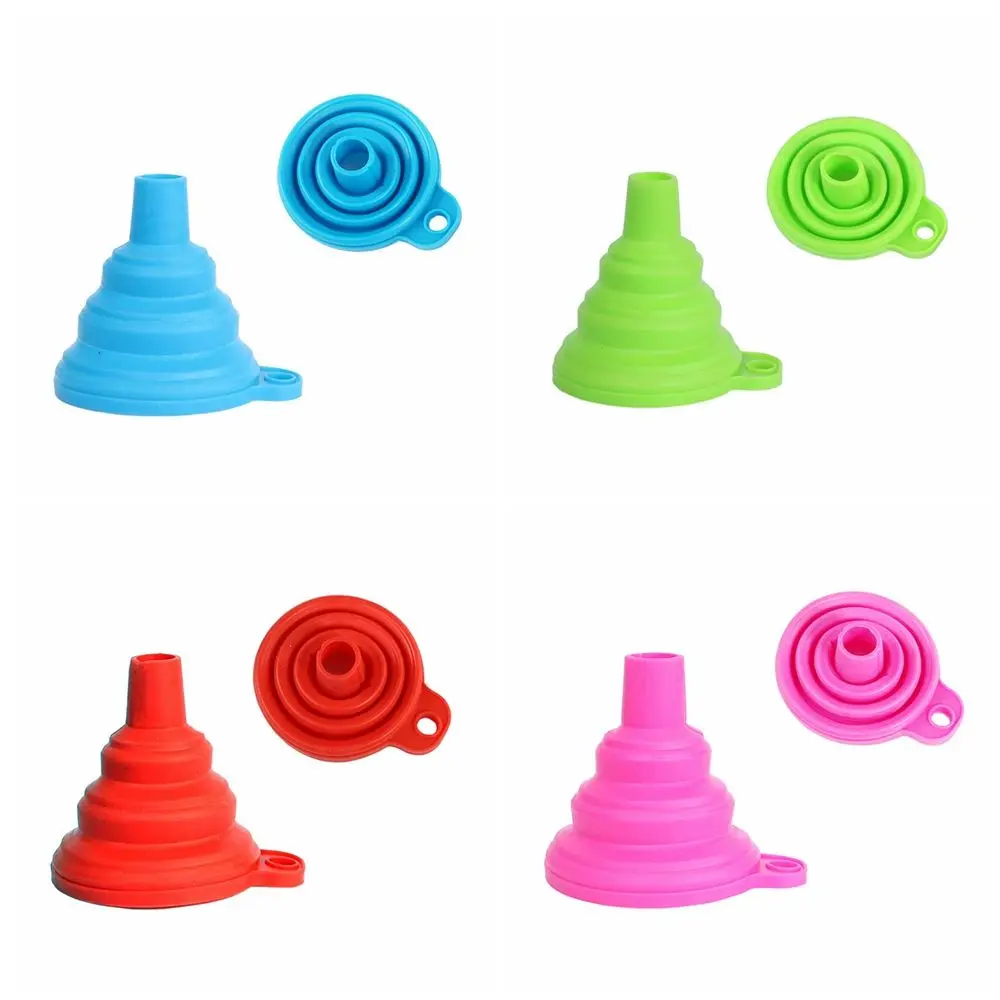 Wholesale 8Pcs 2 Colors Foldable Silicone Funnel Diamond Painting Tools 