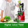 Slow Masticating Juicer Machine, With 3.26" Wide Feed Chute for Whole Fruits 6