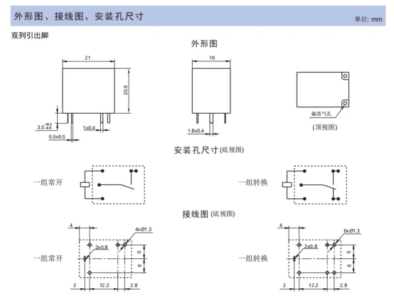 5Pcs/1pc High Power Relais HF152F HF152F-005-1ZST HF152F-012-1ZST HF152F-024-1ZST DC 5V 12V 24V 5Pin NC 7A 250V/AC NO 16A Rele – Detail 5