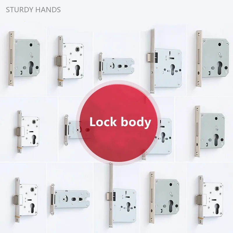 Quarto Door Lock Corpo Língua Única Quarto Door Locks Núcleo do Banheiro Household Hardware Alta Qualidade