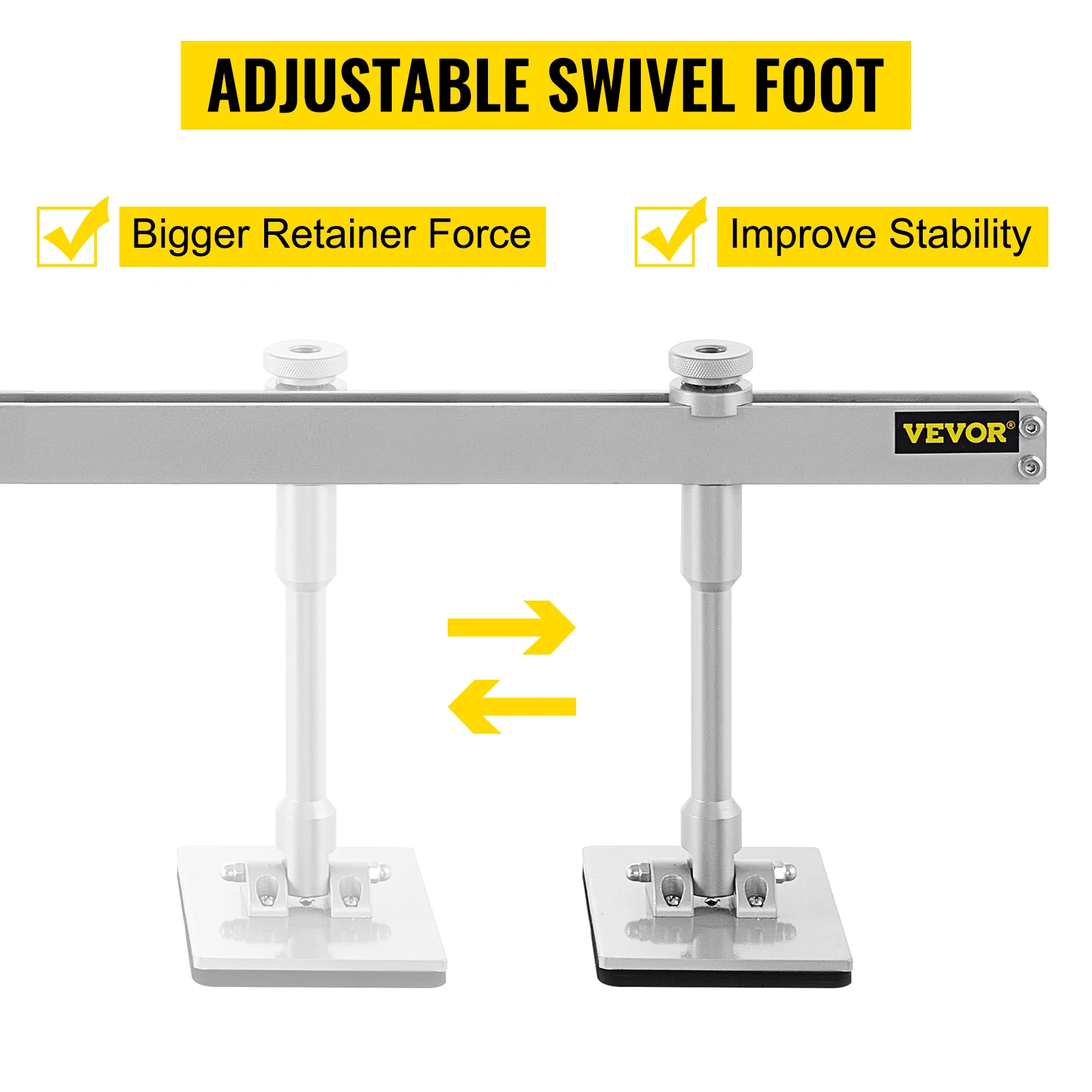 VEVOR 750 mm Dent Pull Lever Bar Kit Aluminum Steel Dent Pulling 6 Claw Hook