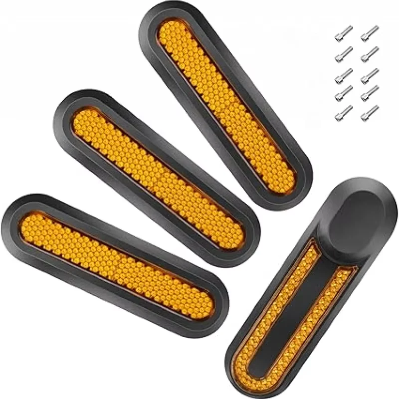 Electric Scooter Rear Wheel Reflective Stickers Replacement Parts