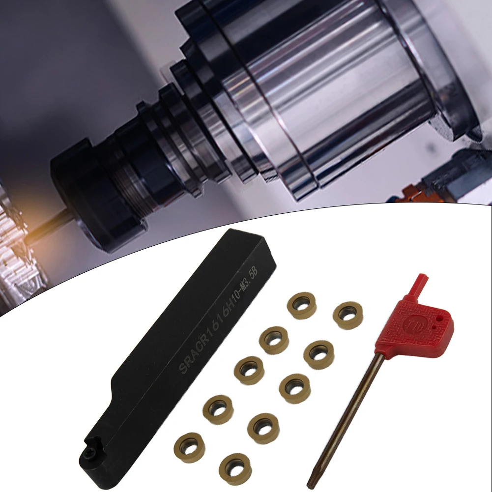 

SRACR1616H10 RCMT10T3MO Insert Accessories Blades Carving Cutting Lathe External Metalworking Set Tool Trimming