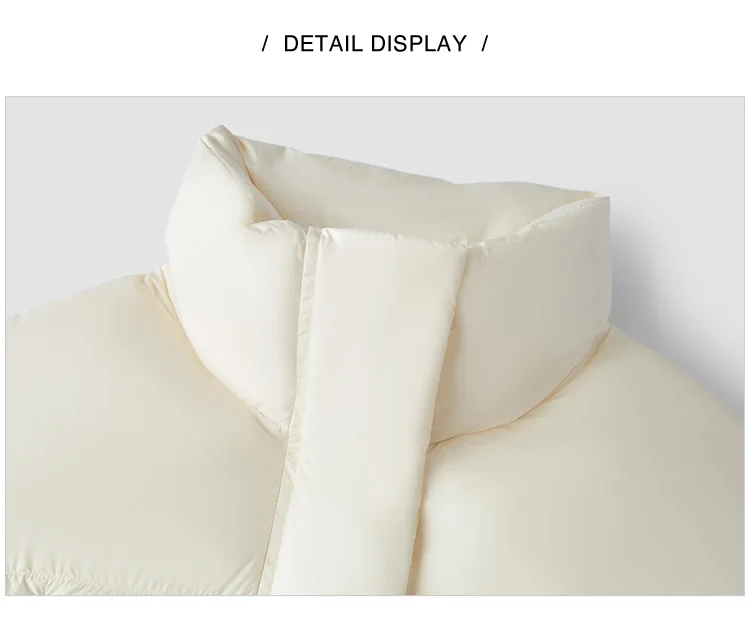 Down Jacket Women Waterproof Loose Simple New Winter Stand-Up Collar Outerwear Down Jacket