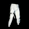 Holographic Reflective Rave Cargo Pants Streetwear Unique Men's Reflective Rave Bottoms Festival Fit 1