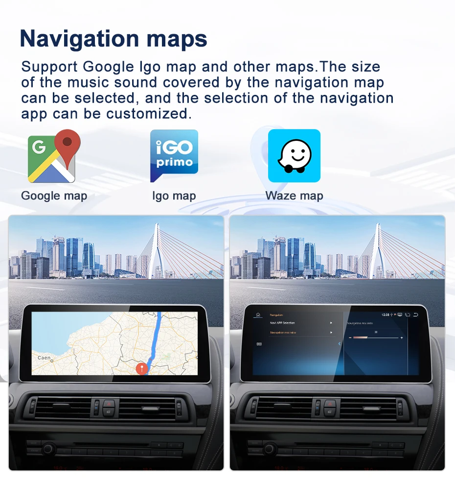 2024 New ID6 ID7 ID8 UI Android System Wireless Carplay AUTO For BMW 6Series F12