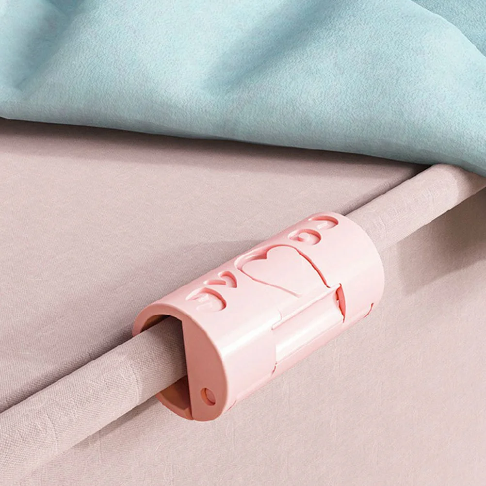 

12Pcs Household Quilt Clamps Non-slip Bedsheet Clips Sofa Cushion Fixer (Pink)