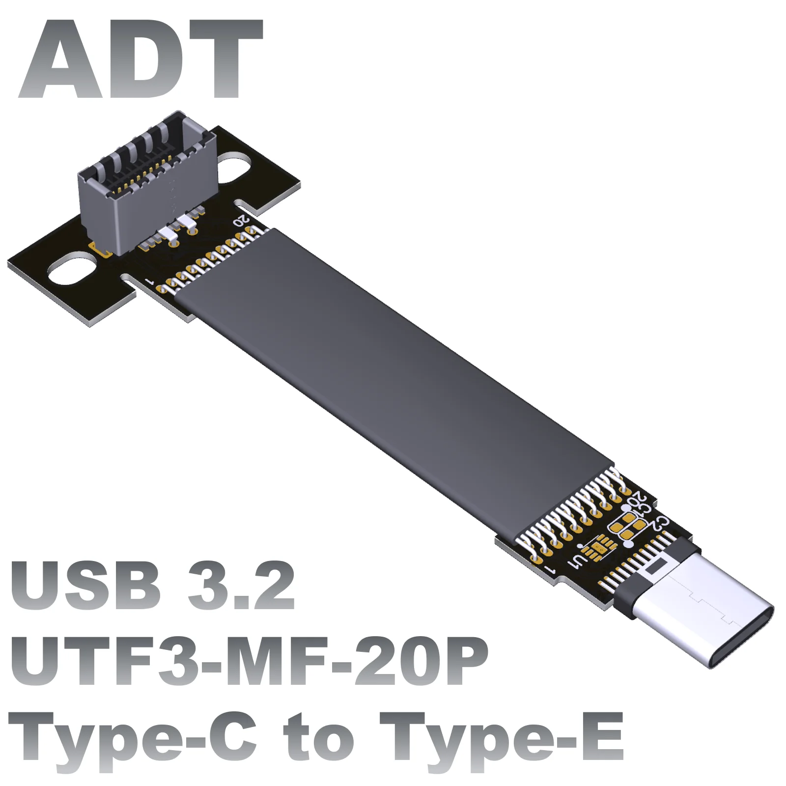 USB 3.2 Type C Front Panel Header Extension Cable 5/10/20/30/50 Cm USB 3.1 Type E To 3.2 C Cable Gen 2x2 20 Gbps Cable