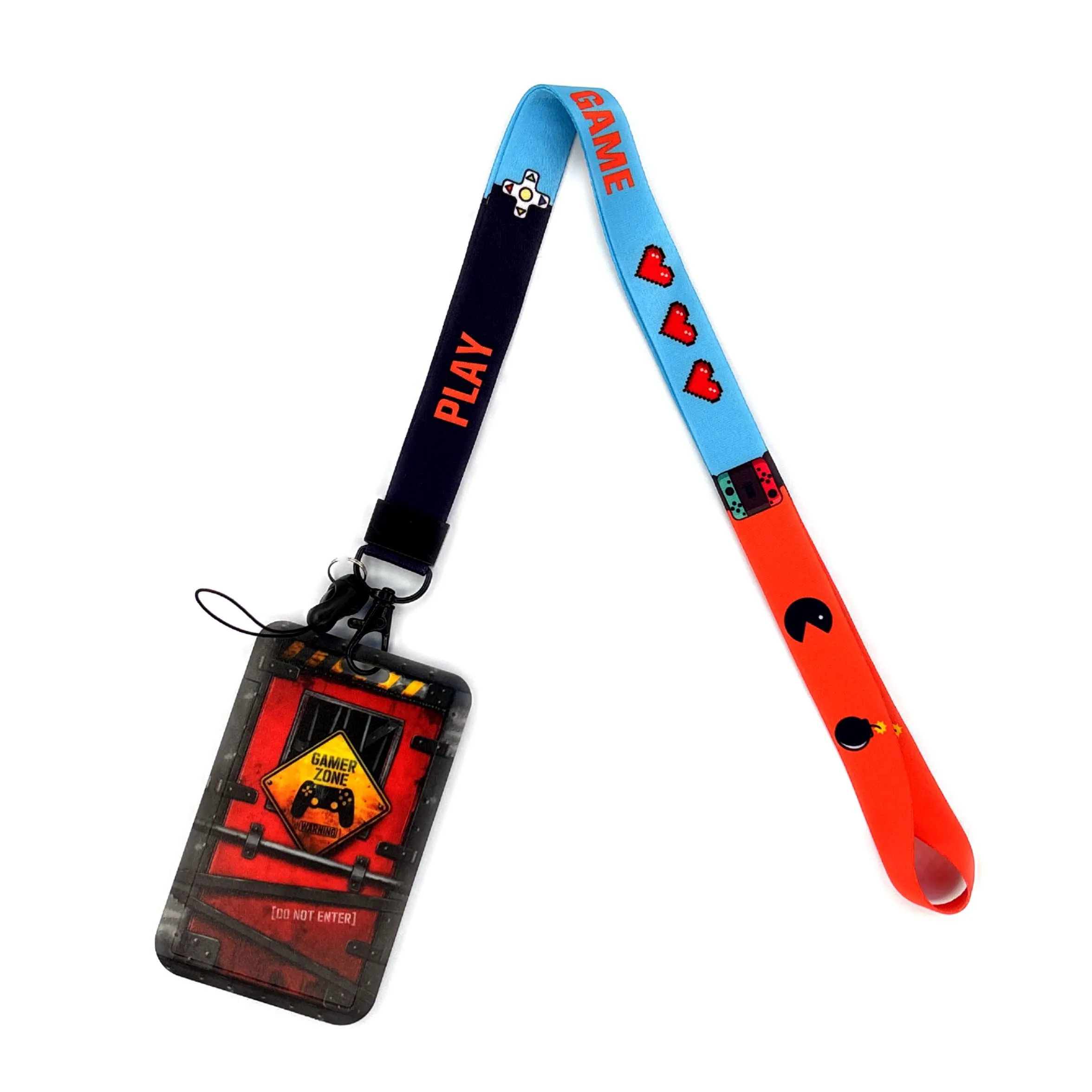 Versatile Card Holder Lanyard with Protective ID Badge and Credit Card Case