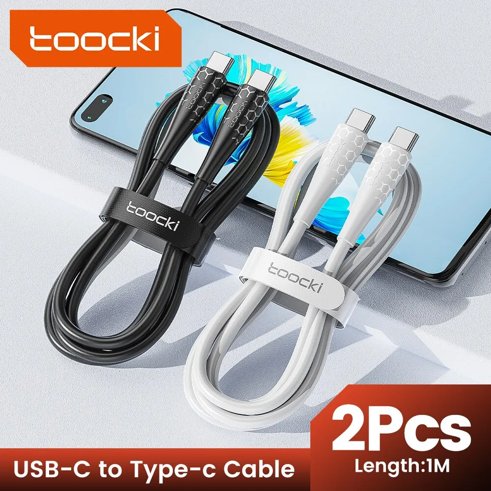Toocki 2 Pack Usb C Cable Type C For Xiaomi 12t Pro Realme Redmi Note