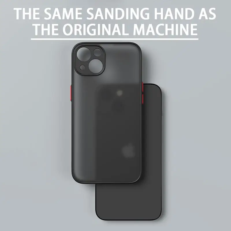 Shockproof Armor Matte Hard Case with Clear Silicone Back Cover