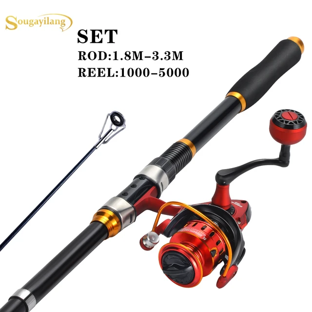 Mini Short Telescopic Fishing Rods Travel Fishing Rod and Reel Combo Set  1.8-3.6M Fishing Rod for Travel (Bundles : 1.8M Rod - 1000 Reel, Color 