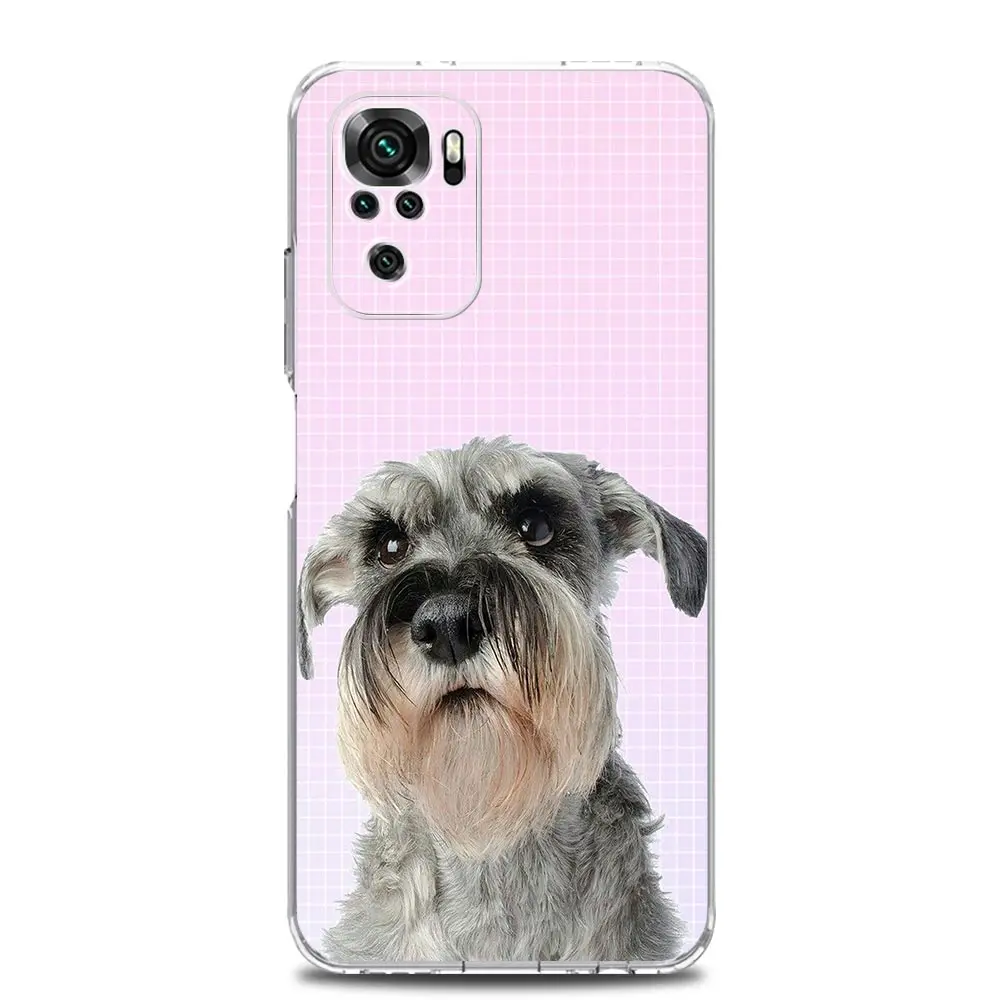 Cartoon Schnauzer Dog Soft Phone Case Cover