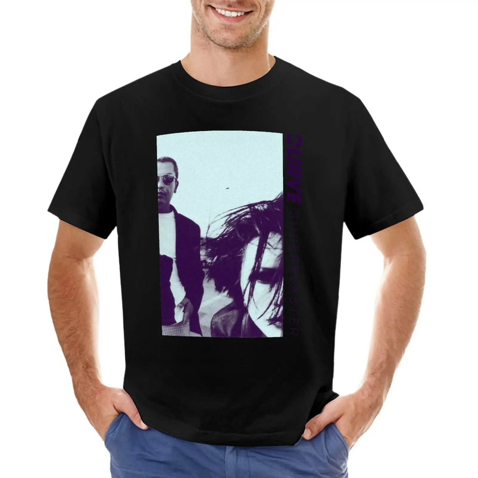 Curve // T-Shirt Superblast Magliette Oversize Magliette Grandi E Alte Per Uomo