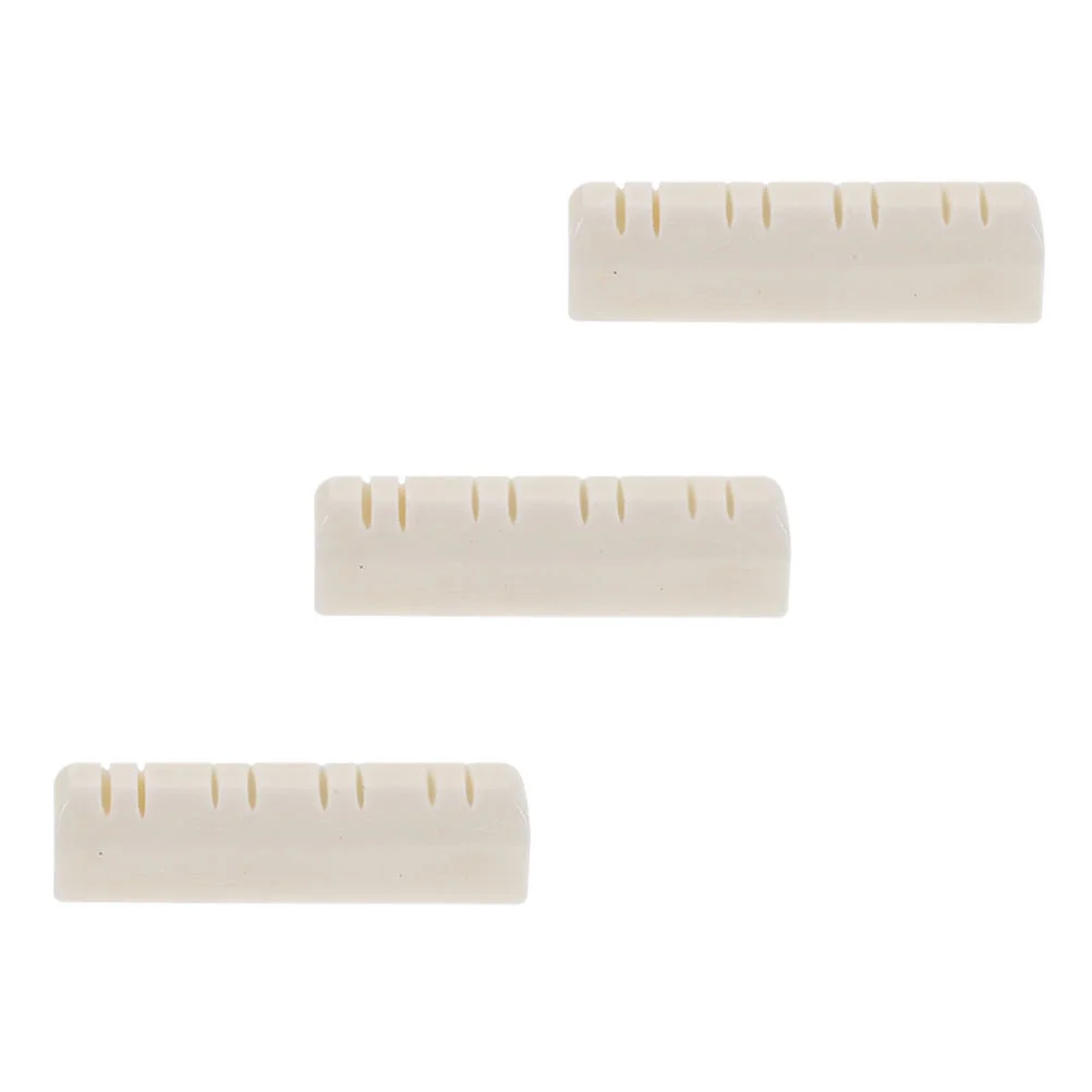 

3 Pcs Mandolin Pillow Ox Bone Nut Musical Instrument Bridge Replacement Beef Nuts