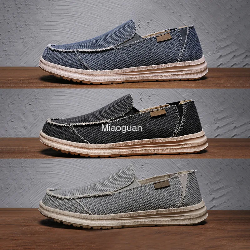 Scarpe Estive Per Uomo Nuovi Mocassini Tela Calzature Classiche Lusso Slip On Mocassini Primaverili Da Uomo Calzature Da Guida Plus Size 46 47
