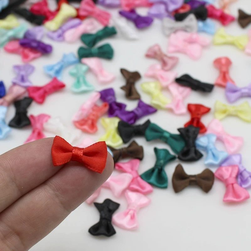 100PCS/Lot Ribbons and Bows for Needlework Decorative Fabric