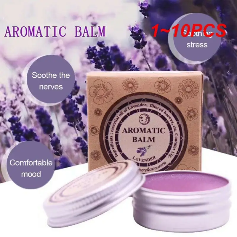 

1~10PCS Effective Lavender Aromatic Balm Help Improve Sleep Soothing Cream Essential Oil Insomnia Relieve Stress Anxiety Cream