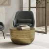 Johnsen Boho 30 Inch Wide Metal Coffee Table in Antique Gold, Fully Assembled, for The Living Room and Bedroom 2