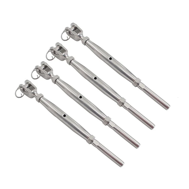 Aço inoxidável Jaw Swage Tensor, Kit De Trilhos De Cabo, Rigging