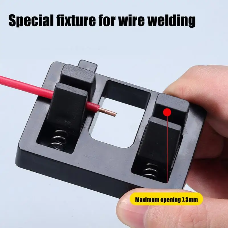 Wire Soldering Clamp Portable Welding Electrode Holder Multi-functional Precise Spring Cable Soldering Clamp for Electronics