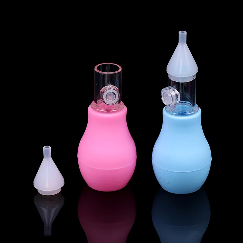 New Born Silicone Baby Safety Nose Cleaner Vacuum Suction Children Nasal Aspirator New Baby Care Diagnostic-tool Vacuum Sucker