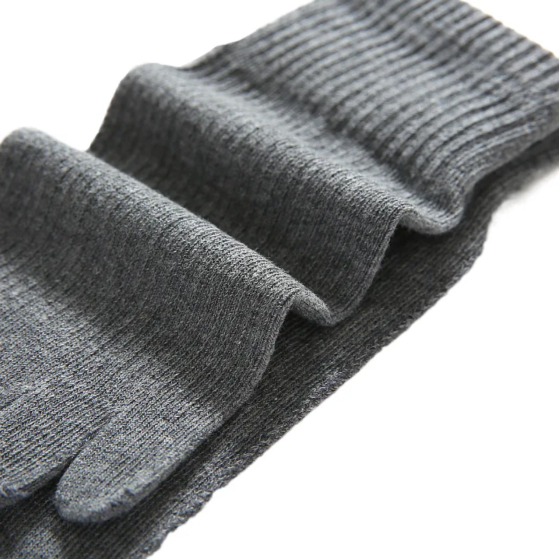 5 Pairs Low Tube Solid Cotton Socks for Men Women 5 Finger Ankle Sock Japanese Style Simple Black White Casual Socks with Toes