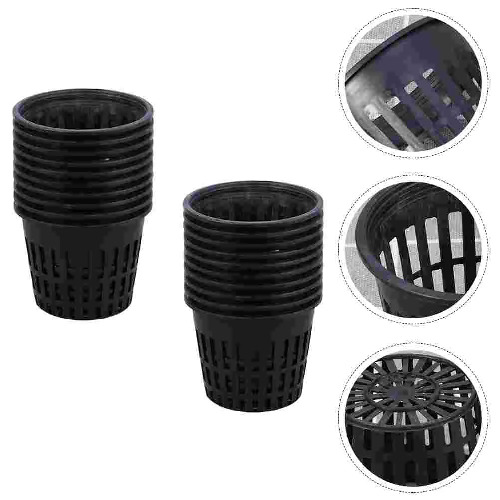 20 Pcs Orchid Pot Hydroponic Net Cup Water Planting Pots Pearlescent Cups Nursery Basket Bucket flower pot,hydroponic flower pot,plant pot