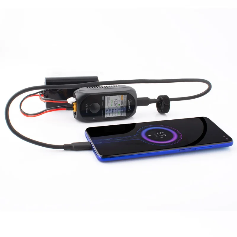 ToolkitRC M4Pocket 1-4S Lipo LiHV LiFe Lion Battery Charger 80W 5A Smart Balance Charger input USB-C XT30 XT60 Output thumbnail 5