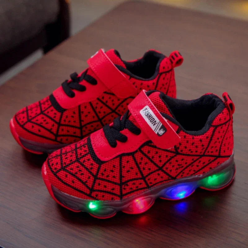 Disney Children's Sneakers Spiderman Boys Casual Shoes Spring Summer New Breathable Student Shoes Kids Casual Shoes for 1-12 Y 2