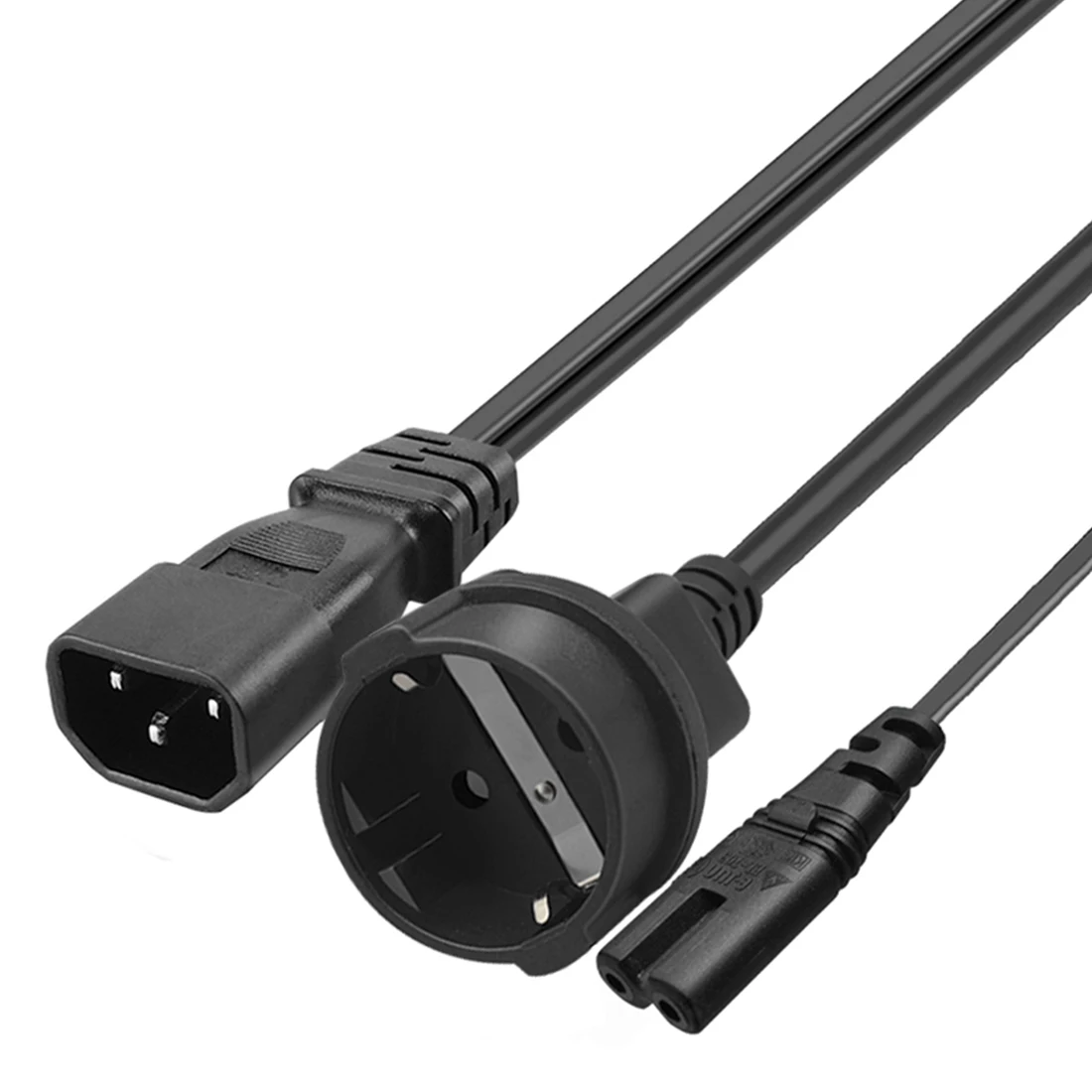 Iec320 c14  C7 + EU4.8mm Y Ÿ ø  ڵ, c14 ÷-ǱԾ 8  ̽/ ǥ   ڵ