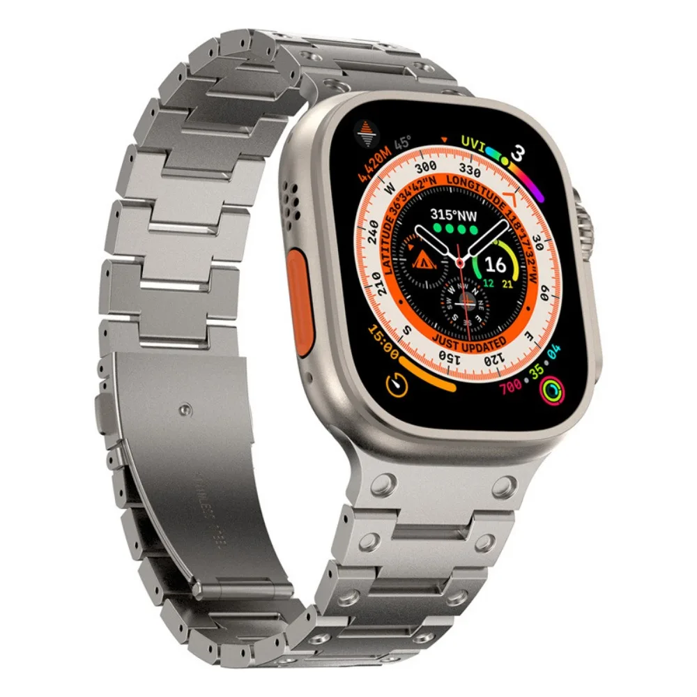 Stainless Steel Strap for Apple watch Ultra 49mm 45mm 41mm 44mm 40mm 42mm 38mm Metal link Wristband iWatch Series 8 7 6 5 4 3 SE
