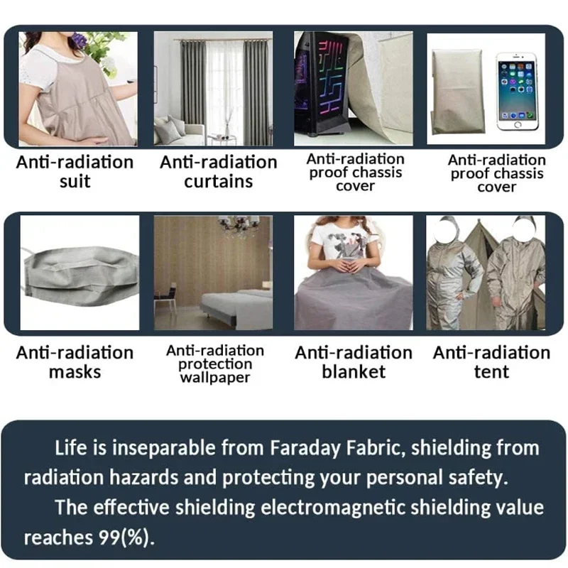 Enhanced Anti-Radiation Shielding Conductive Silver Fabric