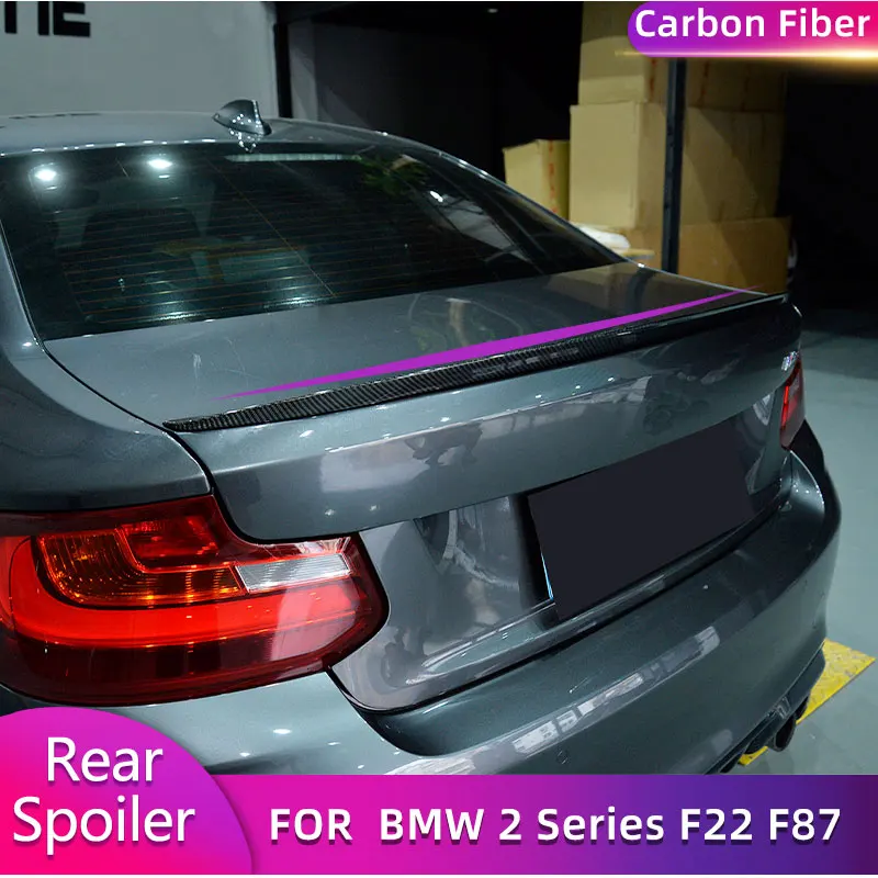 

Carbon Fiber Car Rear Trunk Spoiler Wings For BMW 2 Series F22 F23 F87 M2 220i 228i M235i Coupe 2014-2017 Boot Lid Wing Lip