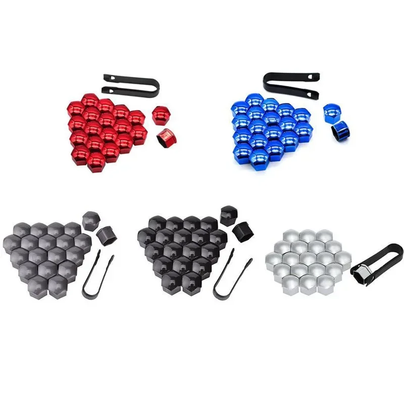 20/40 stücke 17mm/19mm/21mm Auto Rad Mutter Kappen Schutz Abdeckungen kappen Auto Hub Abdeckung Schwarz Auto Reifen Bolzen Mutter Kappe Reifen Dekoration ﻿ – Detail 6