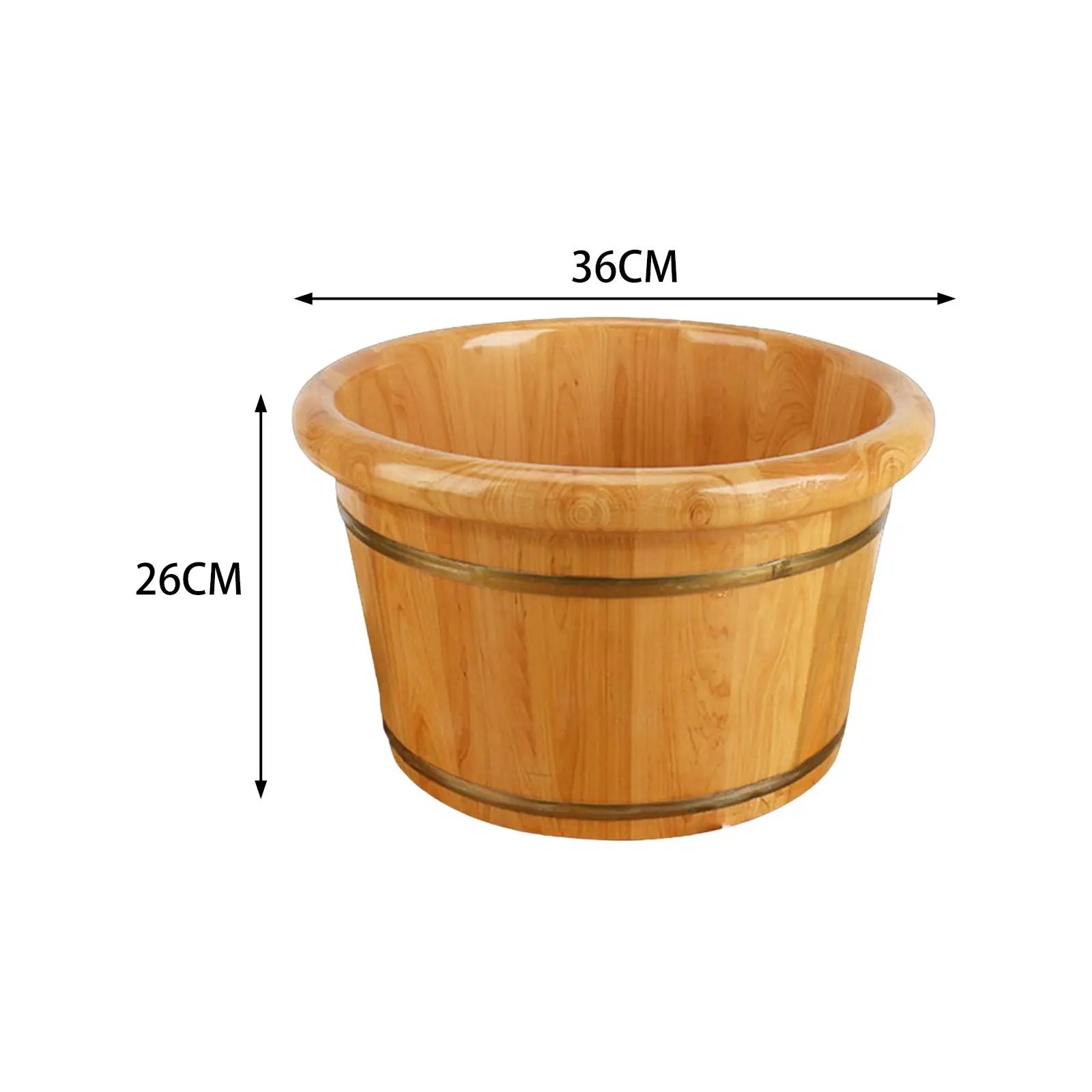 Foot Bath Barrel Wooden Foot Basin Sauna Foot Tub Thick Barrel Foot Baths Wood Foot Tub for Women Men Soaking Feet Home Bathroom
