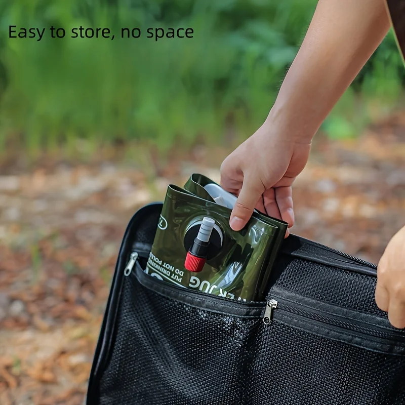 1.98 Gallon Folding Camping Water Storage Bag with Faucet – Portable Collapsible Water Container for Hiking, Travel & Outdoor Use 6