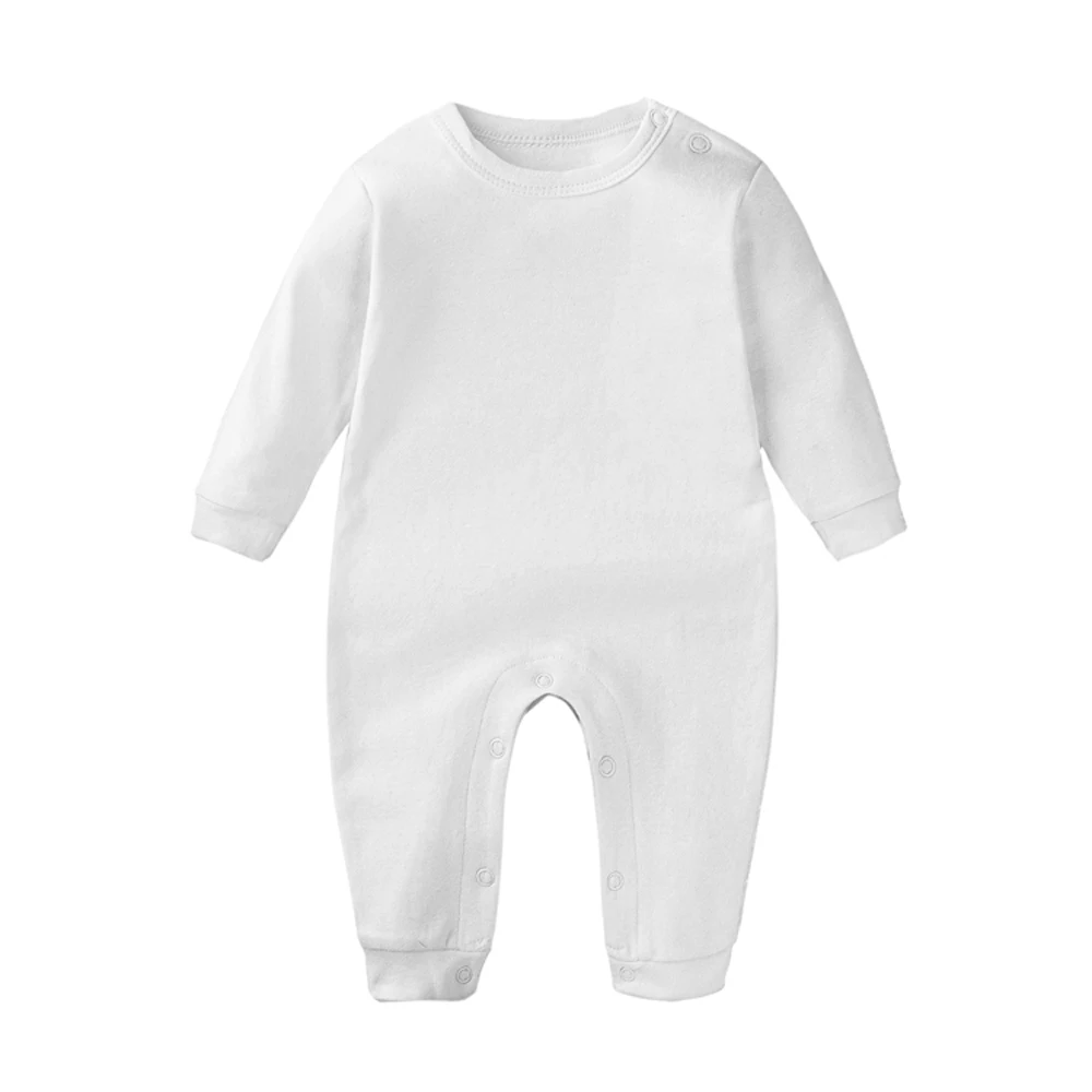 Baby Jumpsuit Boy 0 to 3 6 9 12 18 Months Toddler Girl Onesie 1 to 2 Years Plain White Black Yellow Baby Rompers Long Bodysuits 6