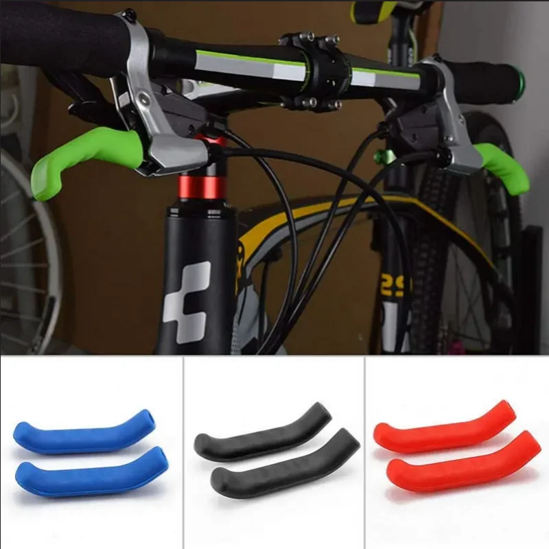 1 paar Fahrrad Brems Griff Schutz Abdeckung Mountain Road Bike Bremshebel Schutz Anti Slip Gel Hülse Radfahren Zubehör – Detail 2