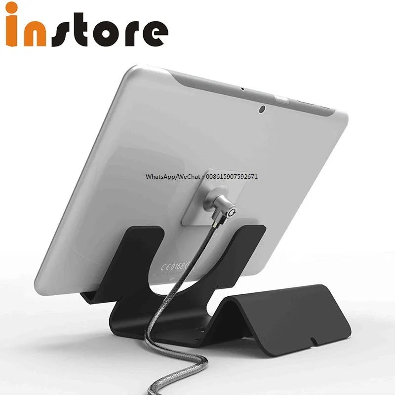 4 Sets Universal Tablet Anti-Theft Security Lock Cable For PAD Cell Phone