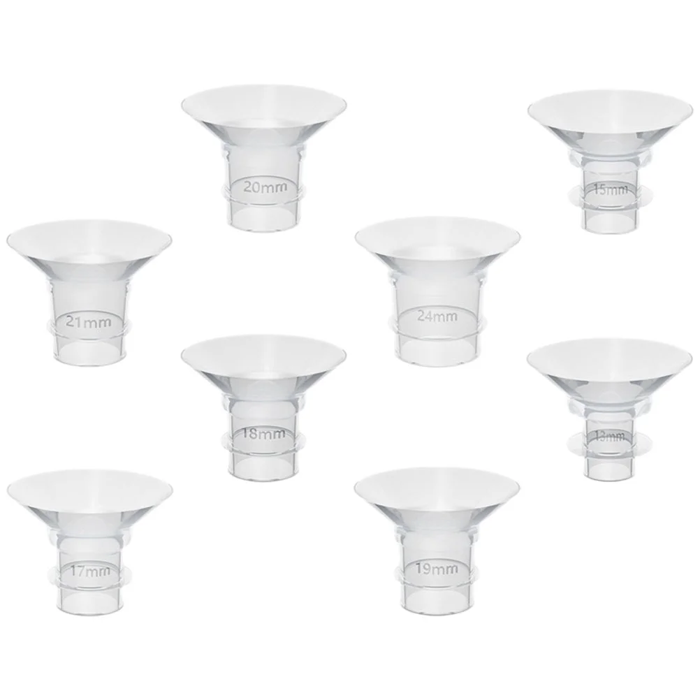 8 Pcs Hands-free Breast Pump Converter Diaphragm Silica Gel Flange Inserts 13mm