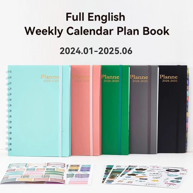2024 Planners For Women Monthly Planner 2024 Planner Calendar Weekly Agenda  Organizer A5 Notebook Daily Planner Leather Cover - AliExpress