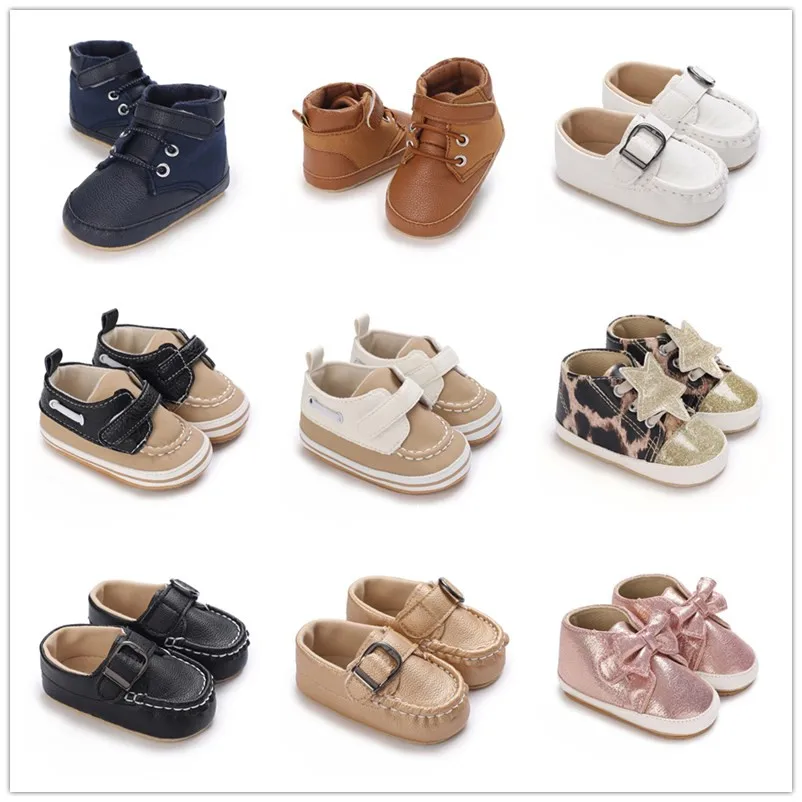 

Baby Shoes Boy Newborn Infant Toddler Casual Comfor Cotton Sole Anti-slip PU Leather First Walkers Crawl Crib Moccasins Shoes