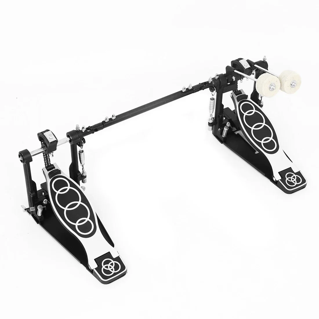 Trommel Doppel Schritt Aluminium Legierung Pedal Kette Schritt Platte Tragbare Elektronische Trommeln Trommel Fuß Pedal Percussion Instrument Teile – Detail 3