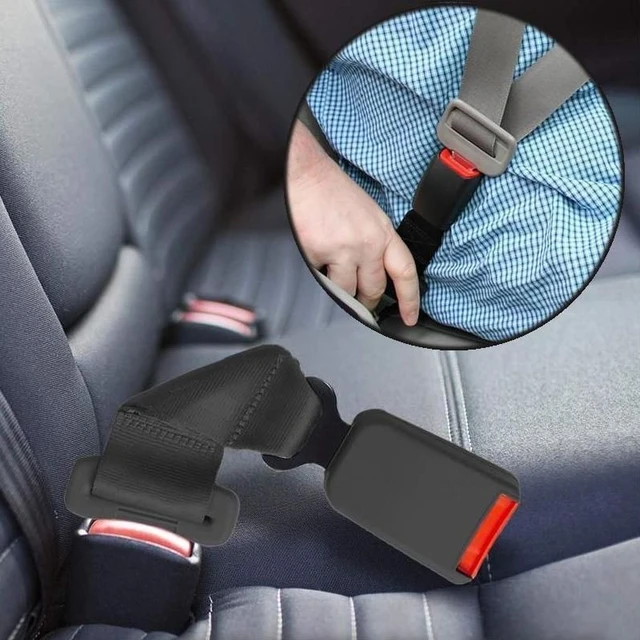 Extensor de cinturón de hebilla de cinturón de seguridad de coche con cinta  de tela de