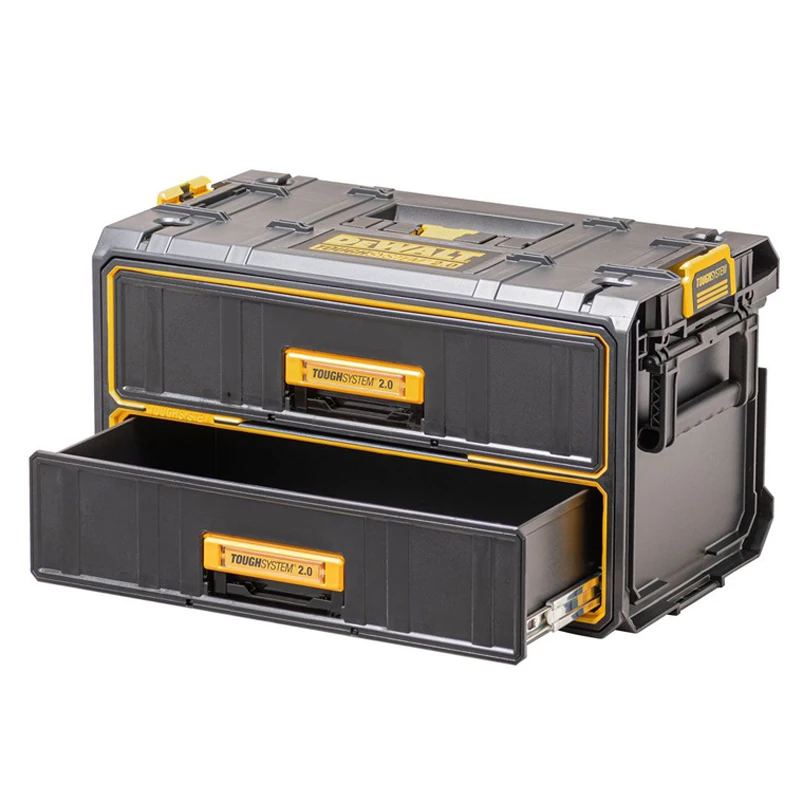 DEWALT DWST83529-1 TOUGHSYSTEM 2.0 볼 베어링 서랍 슬라이더 모듈 유닛, 다기능 보관 도구 상자, 2X 서랍 포함