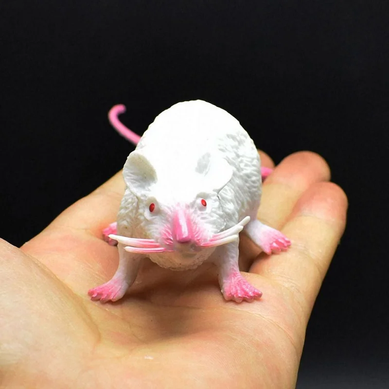 Fake Small Rat Lifelike Mouse Model Prop Scary Trick Prank Toy Horror Halloween Party Decor Practical Jokes Novelty Funny Toys