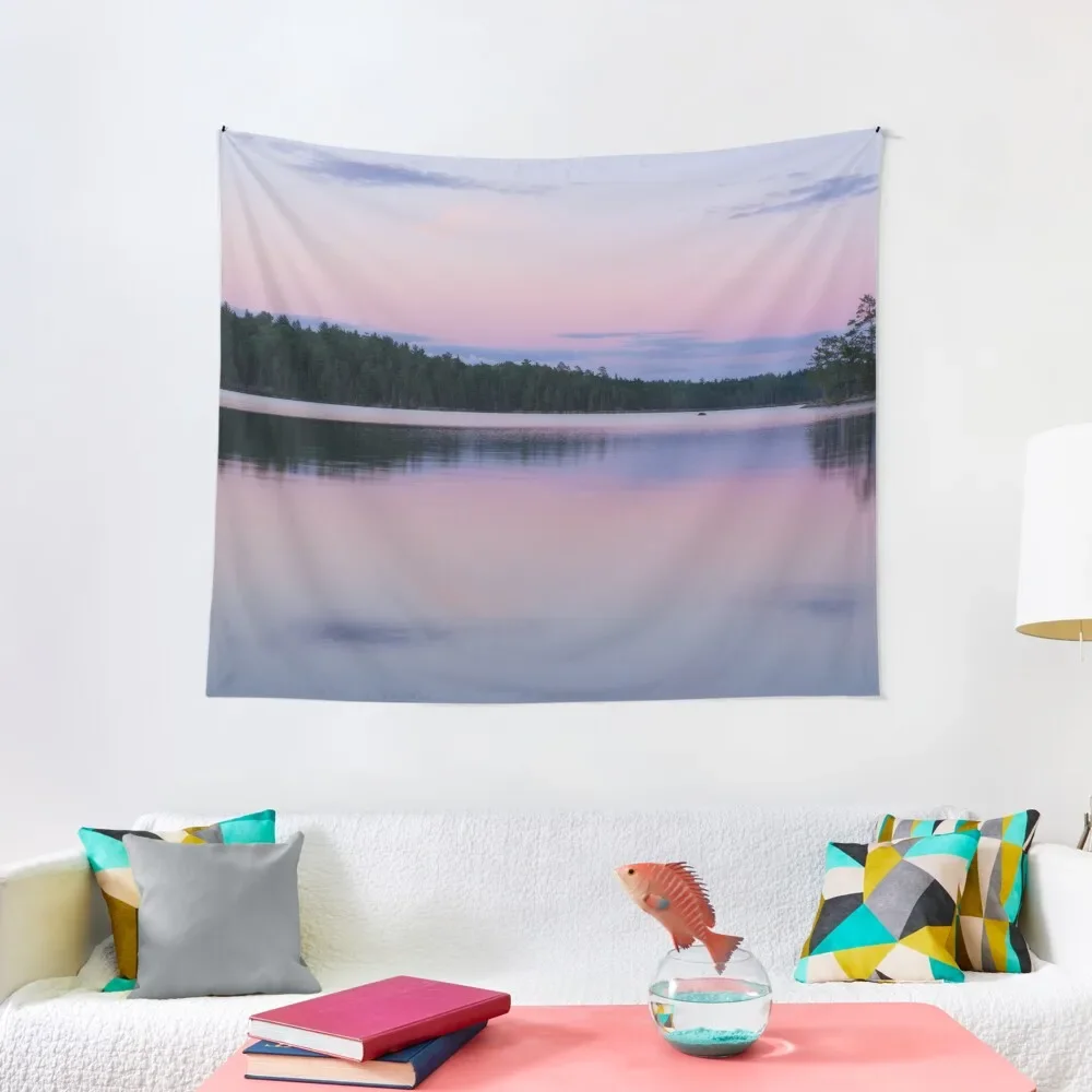 

Boundary Waters Lake Sunset Tapestry Room Decor Aesthetic Wall Deco Tapestry